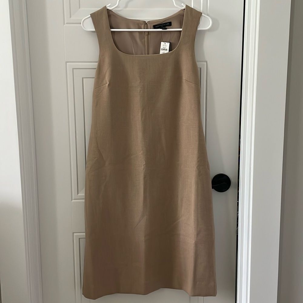 New Banana Republic Factory Tan Sheath Dress